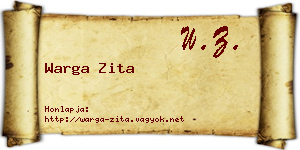 Warga Zita névjegykártya